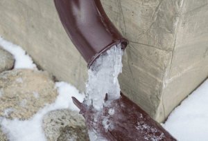 ice in pipe