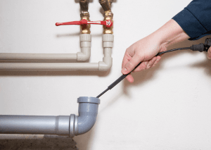 clearing plumbing lines