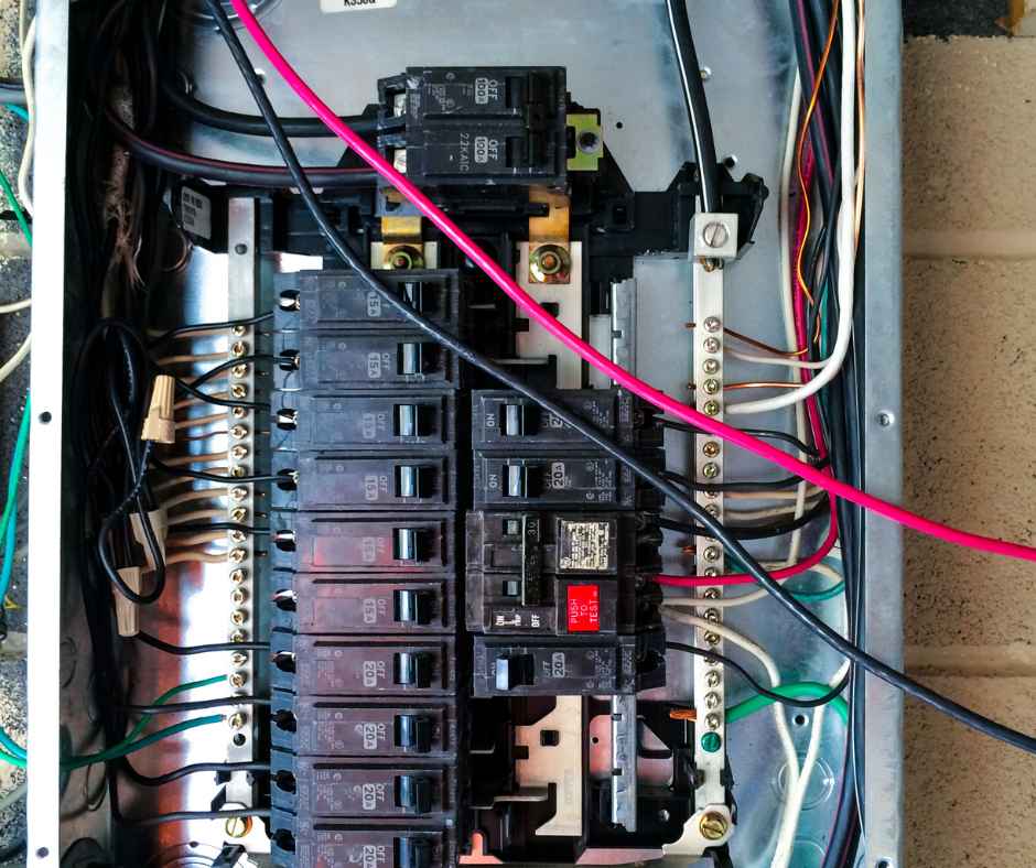 Interior look at an electrical panel